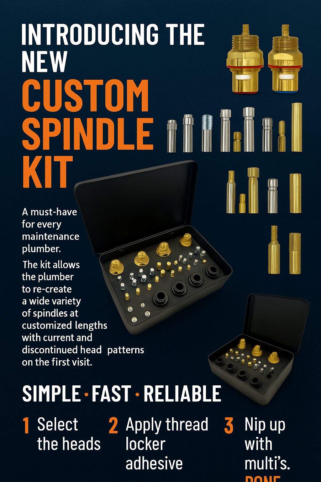 Custom tap spindle kit