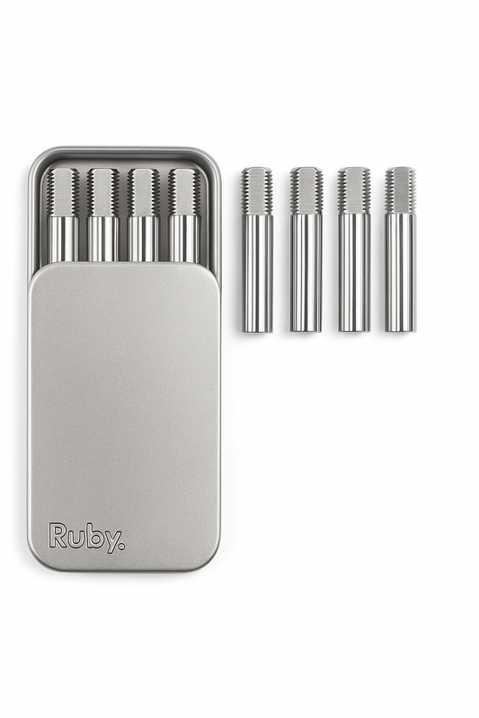 4 Pack Flat Spline Tap Spindle Stem